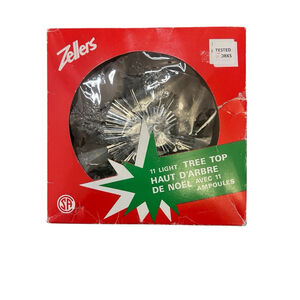 Vintage Silver 11 Light Tree Top Holiday Decor